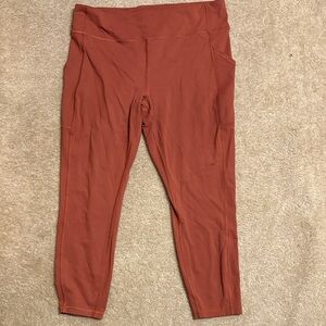 Lululemon Rust Orange Leggings